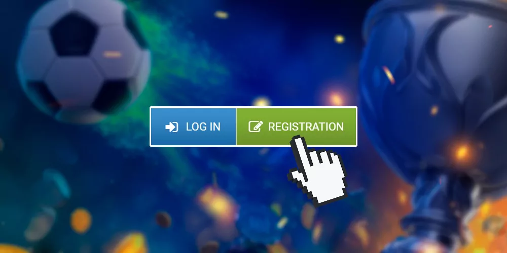 Find the registration button to fill in your details.