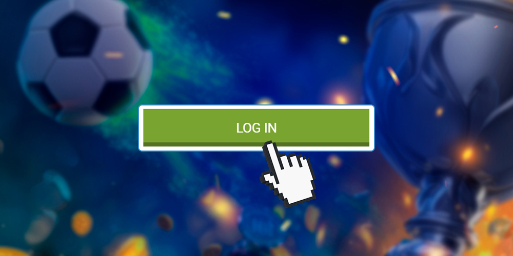 Finish logging in to the casino website.