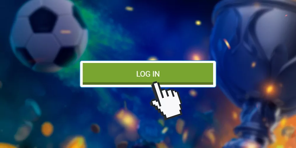 Finish logging in to the casino website.