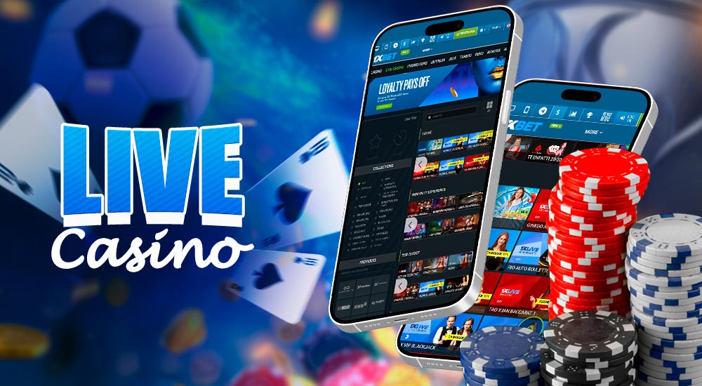 Exciting live casino on the 1xbet platform.