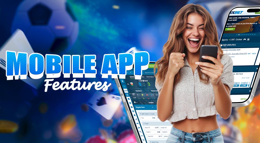 Special features and interesting details of the mobile casino app.