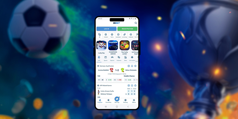 Open the casino mobile app.