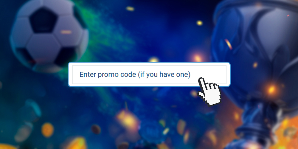 Add an existing promo code for bonuses.